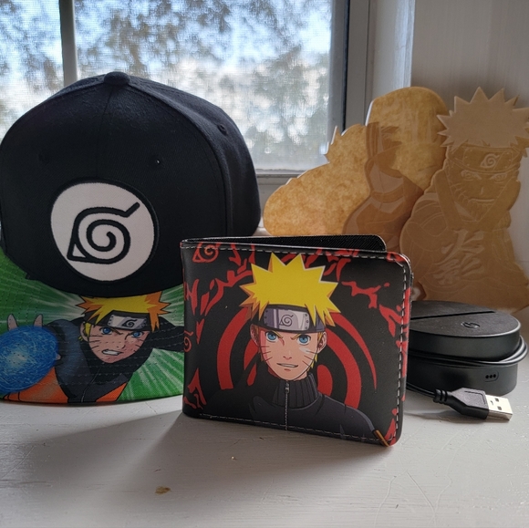 Other - Naruto Bundle (Hat, LED Lamp, Poster, Wallet)